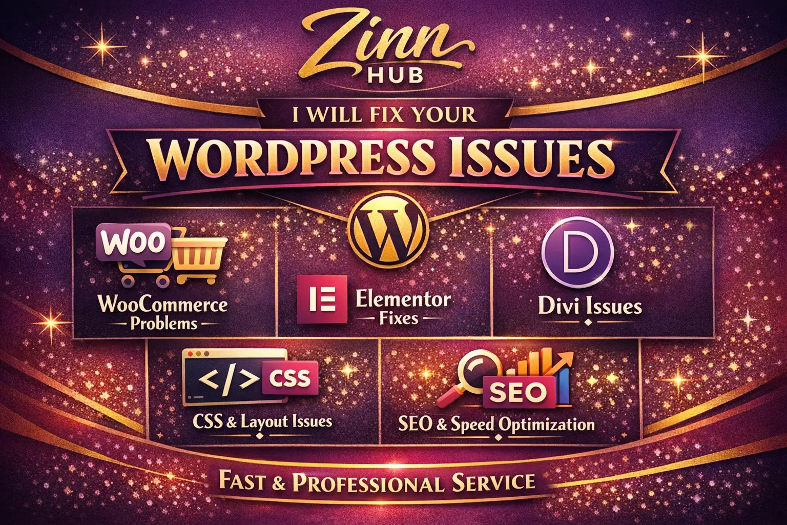 Fix Wordpress Issues, Woo Commerce, Elementor, Divi,Css, Seo Issue 1 Fix Wordpress Issues