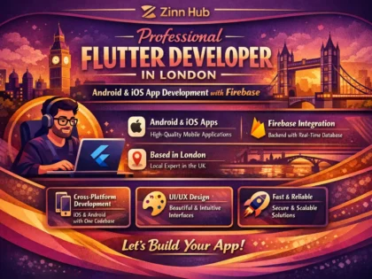 Professional Flutter developer in London - Android iOS app development with Firebase