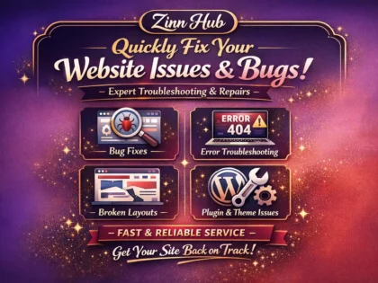 quickly troubleshoot or fix website issues bugs and wordpress problems