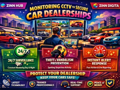Monitor Cctv To Secure Car Dealerships
