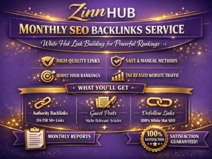 do monthly SEO backlinks service with white hat link building