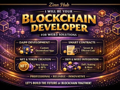 be your blockchain developer for web3 solutions