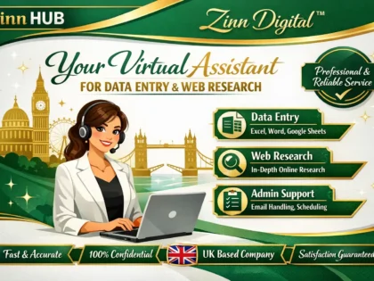 Be Your Virtual Assistant For Data Entry