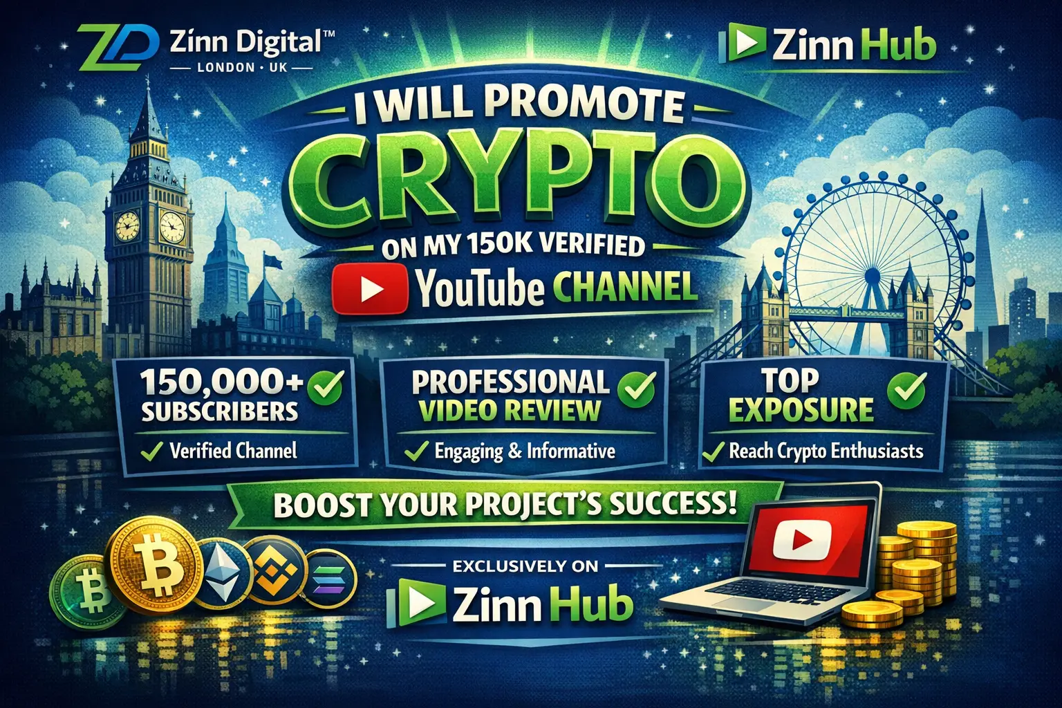 I Will Promote Your Crypto On My 150K Verified Youtube Channel 1 I Will Promote Your Crypto On My 150K Verified Youtube Channel