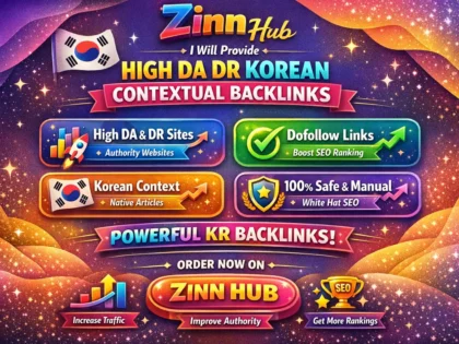provide high da DR korean contextual dofollow kr backlinks