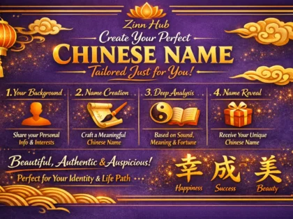 create a personalised chinese name that make sense for you