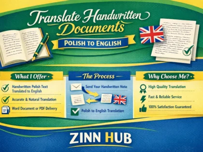 translate handwritten document from polish to english