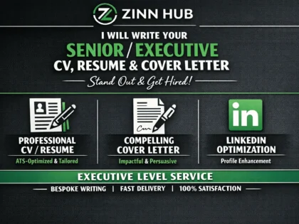 write your senior or executive CV