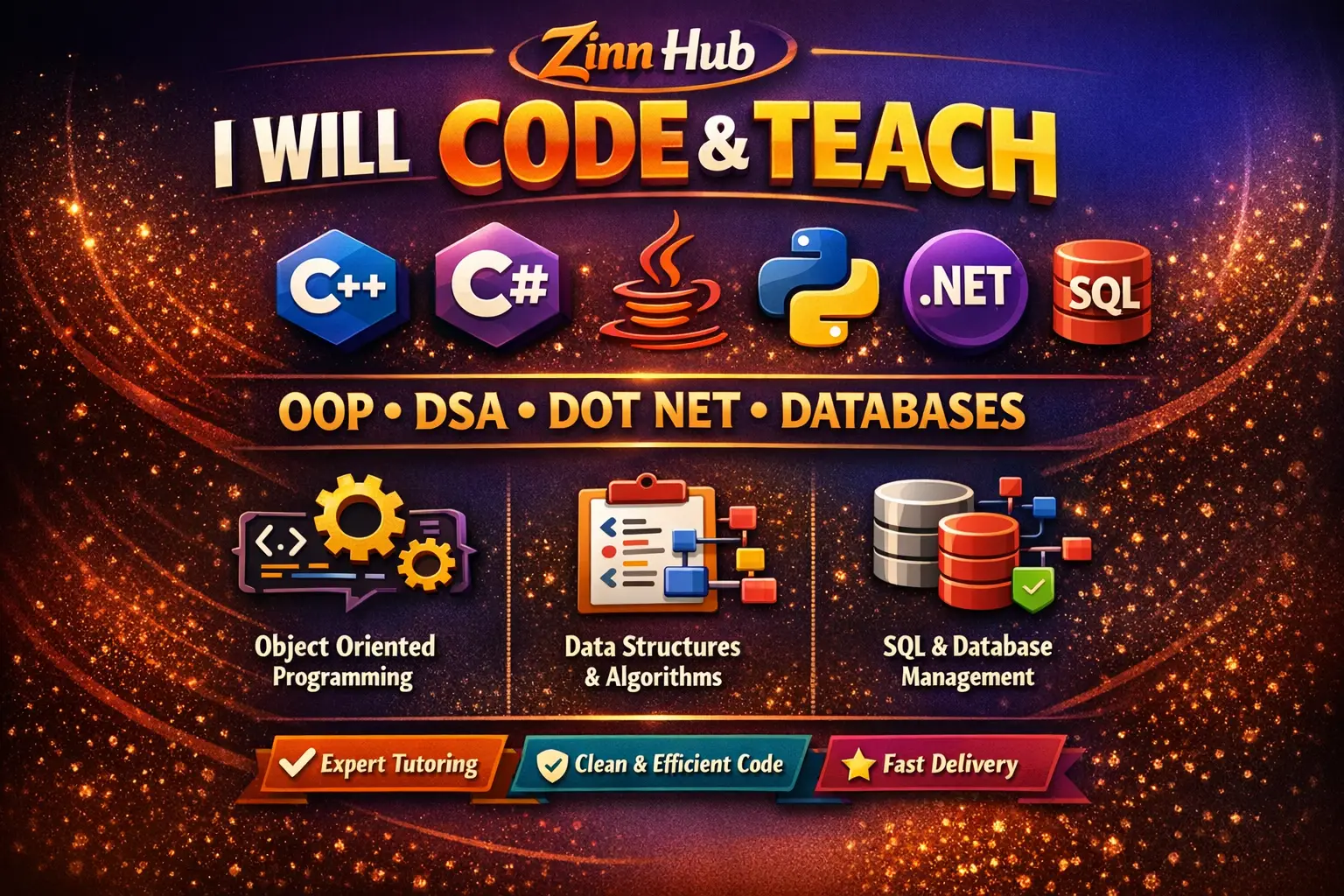 Code Cpp, Oop, C Sharp, Java, Python, Dsa, Dot Net, Sql And Database 1 Code Cpp