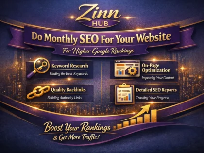 do monthly SEO for your website for higher google rankings