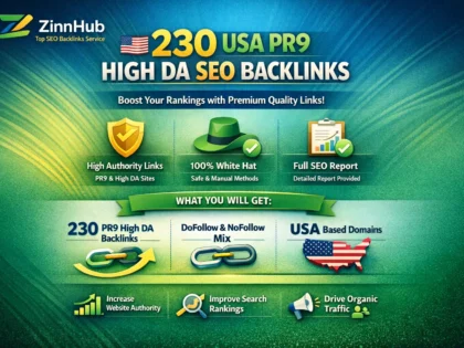 build 230 super quality USA pr9 high da seo backlinks