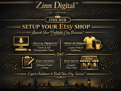 setup etsy shop with etsy digital products