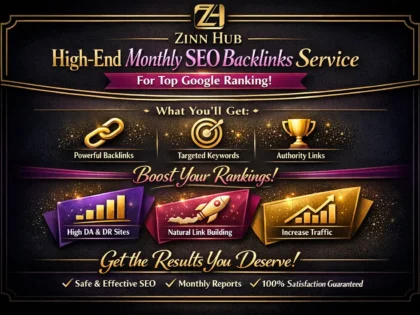 do high end monthly seo backlinks service for top google ranking