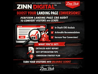 Perform landing page CRO audit to convert visitors into leads
