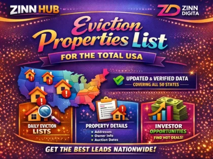 provide a list of updated eviction properties for total USA