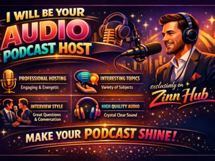 be your audio podcast host