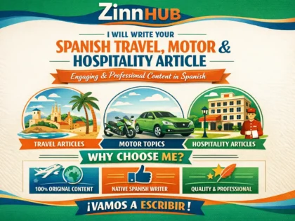 write your spanish travel