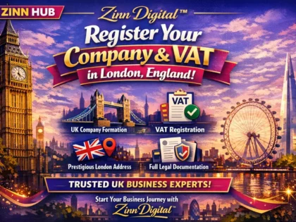 Register your company and VAT in London
