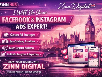 Be your Facebook and Instagram ads expert with Zinn Digital ™