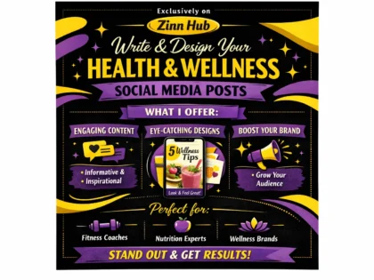write and design your health and wellness social media posts