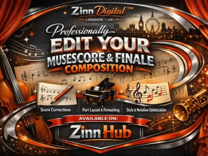 Professionally Edit Your Musescore And Finale Composition