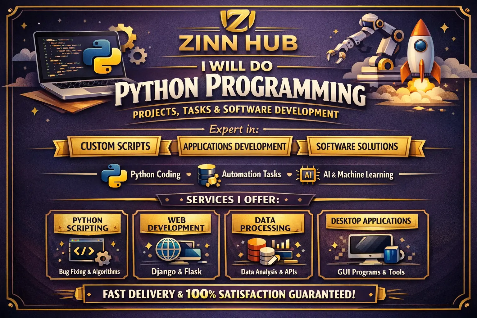Do Python Programing Projects,Tasks And Software Developing 1 Do Python Programing Projects