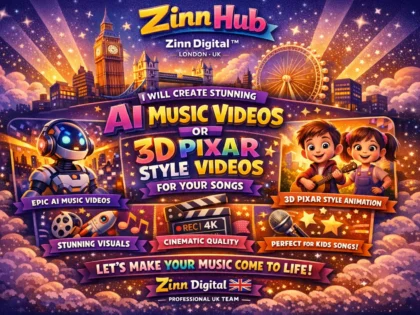 Create Stunning Ai Music Video Or Best 3D Pixar Style Kids Videos For Your Songs