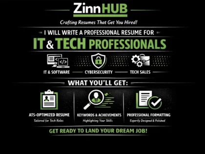 write professional resume for IT