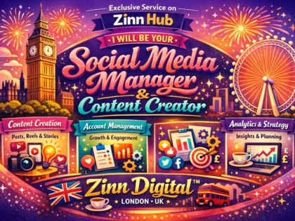 Be Your Social Media Manager And Content Creator