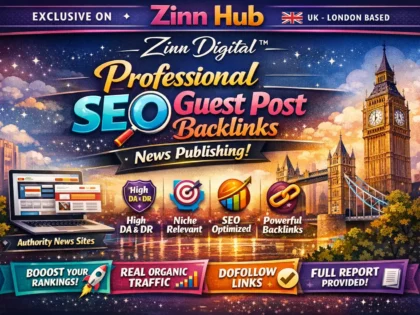 Professional SEO guest post backlinks & news publishing service - high DA