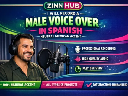 record a male voice over in spanish neutral mexican accent