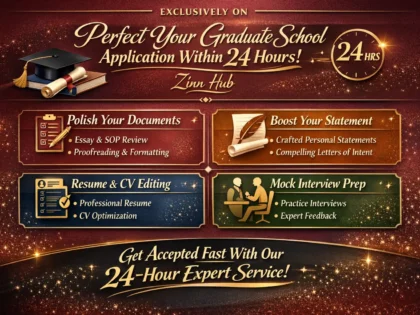 perfect your graduate school application within 24 hours