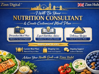 be your nutrition consultant and create customized meal plan
