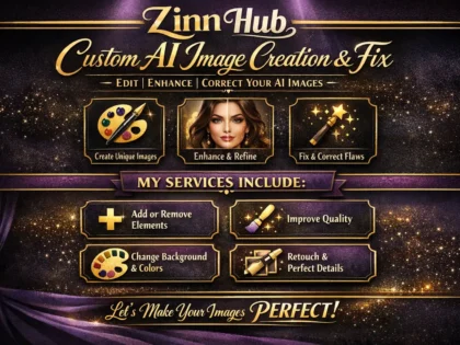 custom ai image creation and fix