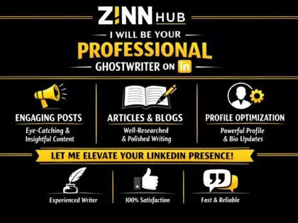 Be Your Professional Ghostwriter On Linkedin