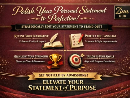 strategically edit your personal statement or statement of purpose to stand out