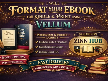 format your ebook for kindle and print using vellum