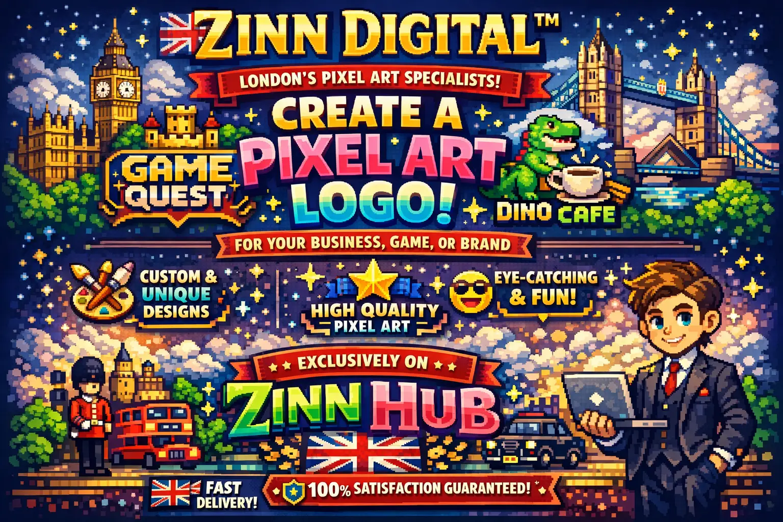 Create A Pixel Art Logo For Your Business, Game, Or Brand 2 Game