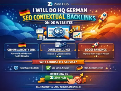 do HQ german SEO contextual backlinks on de websites