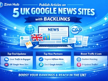 publish articles on 5 UK google news sites with backlinks