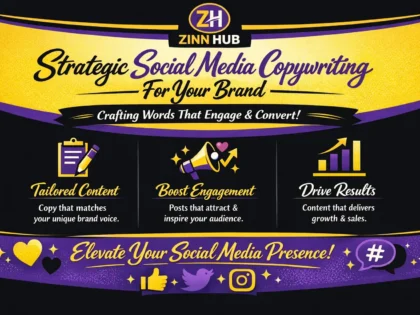 Provide Strategic Social Media Copywriting Tailored To Your Brand