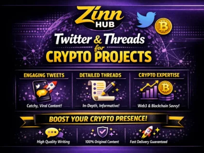 write x twitter posts and threads for crypto projects