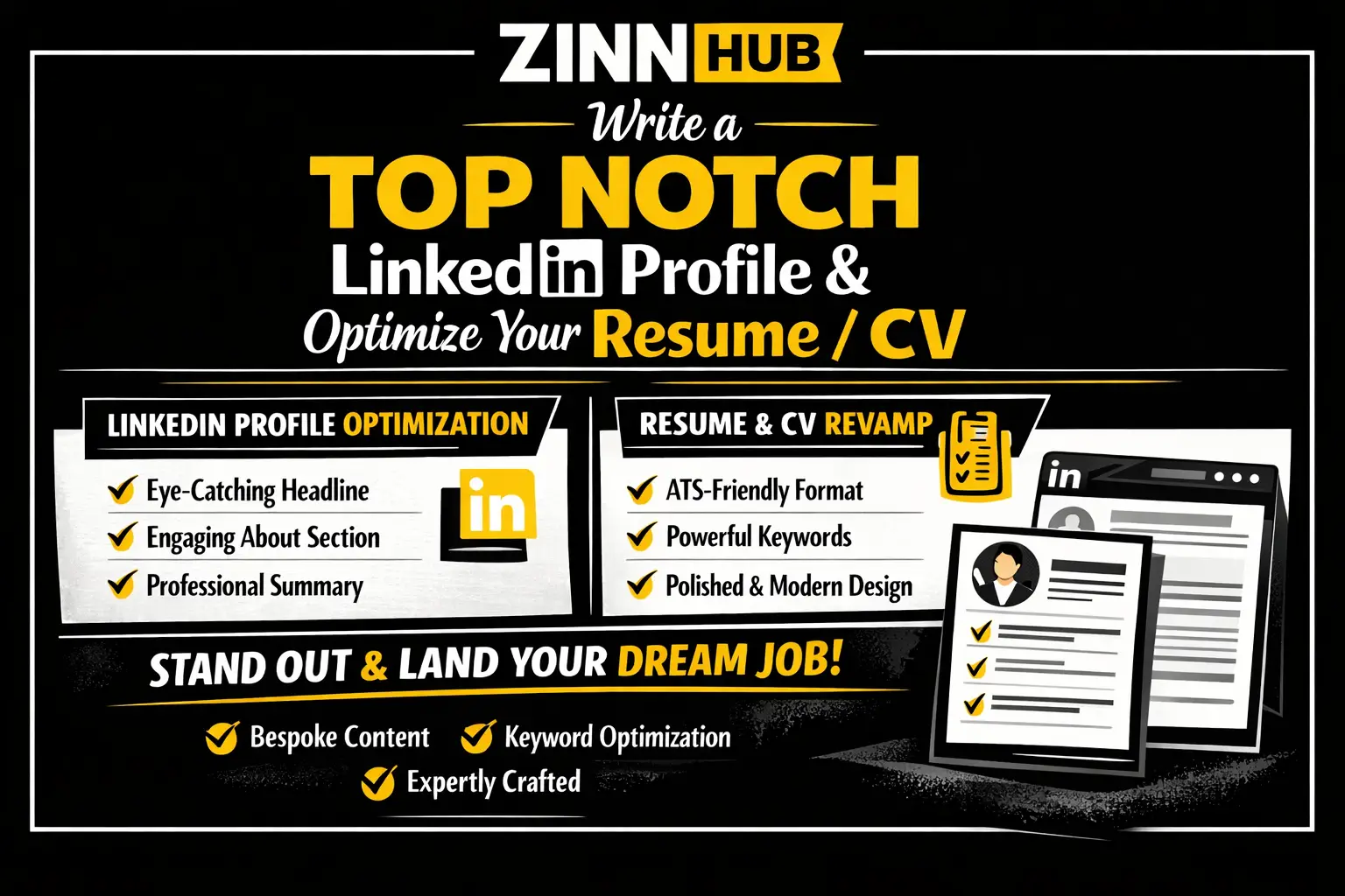 Write A Top Notch Linkedin Profile And Optimize Your Resume, Cv 1 Write A Top Notch Linkedin Profile And Optimize Your Resume