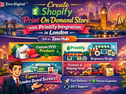 Create Shopify Print-on-Demand Store with Printify Integration in London