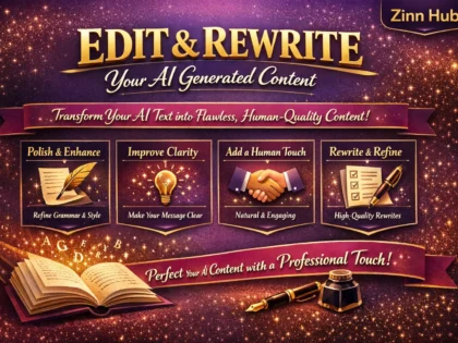 edit and rewrite your ai generated content