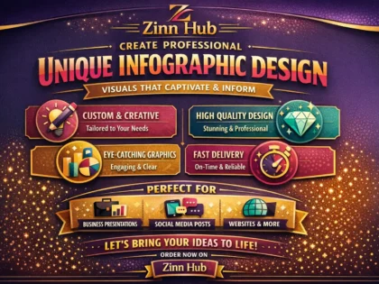 create professional unique infographic design