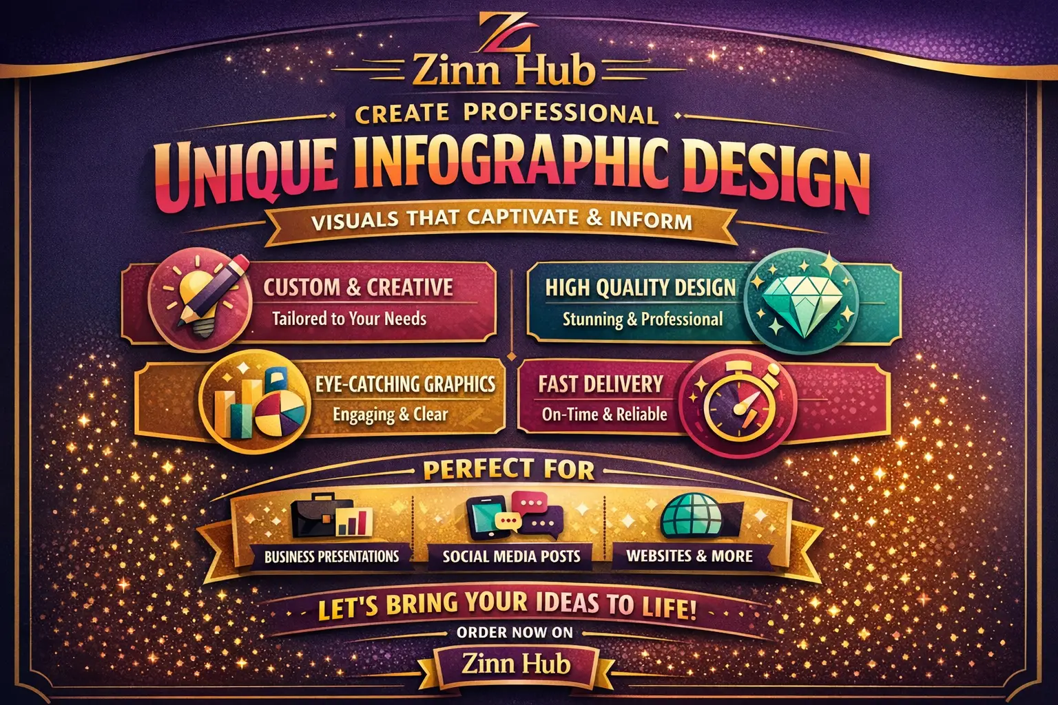 Create Professional Unique Infographic Design 1 Create Professional Unique Infographic Design