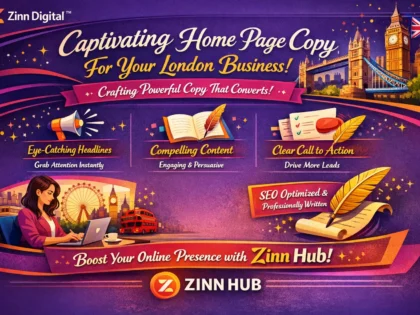 Write engaging home page copy for your brand or business in London