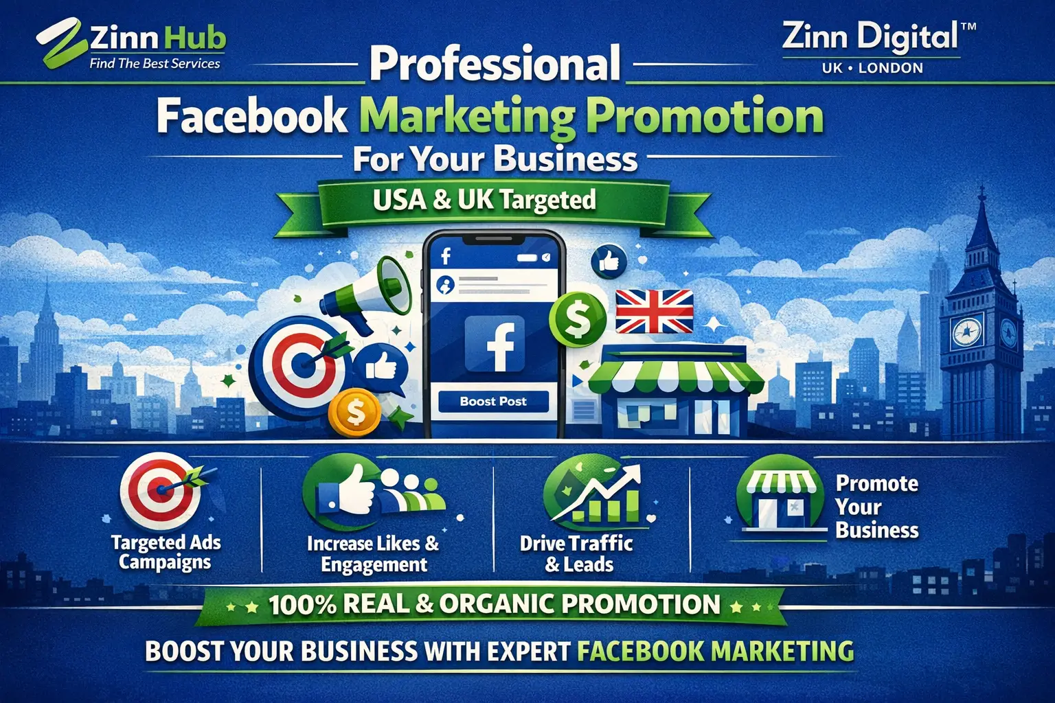 Professional Facebook Marketing &Amp; Promotion For Your Business - Usa, Uk 1 Professional Facebook Marketing &Amp; Promotion For Your Business - Usa