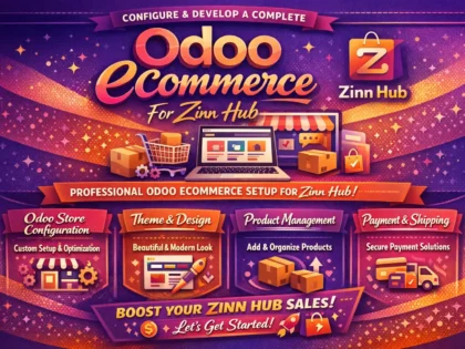 configure and develop a complete odoo ecommerce